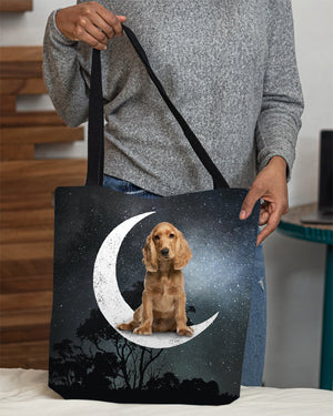 Cocker Spaniel-Sit On The Moon-Cloth Tote Bag