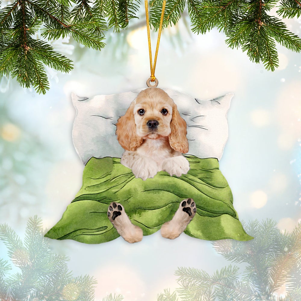 Cocker Spaniel-Sleep time Two Sides Ornament