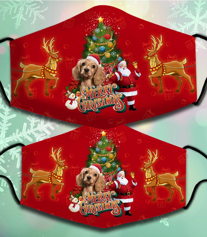 Cocker Spaniel 2-Santa Claus&Dog-Veil