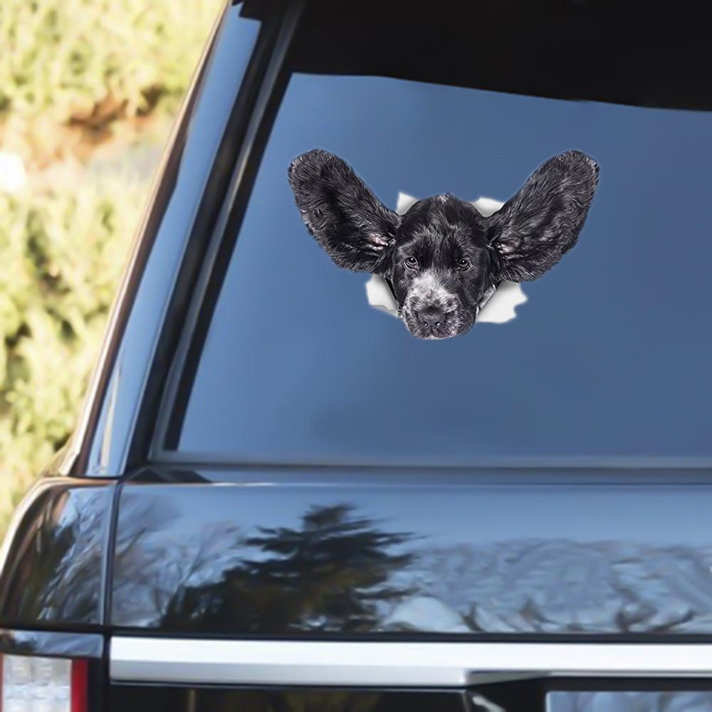 Cocker Spaniel Out Of The Window Decal