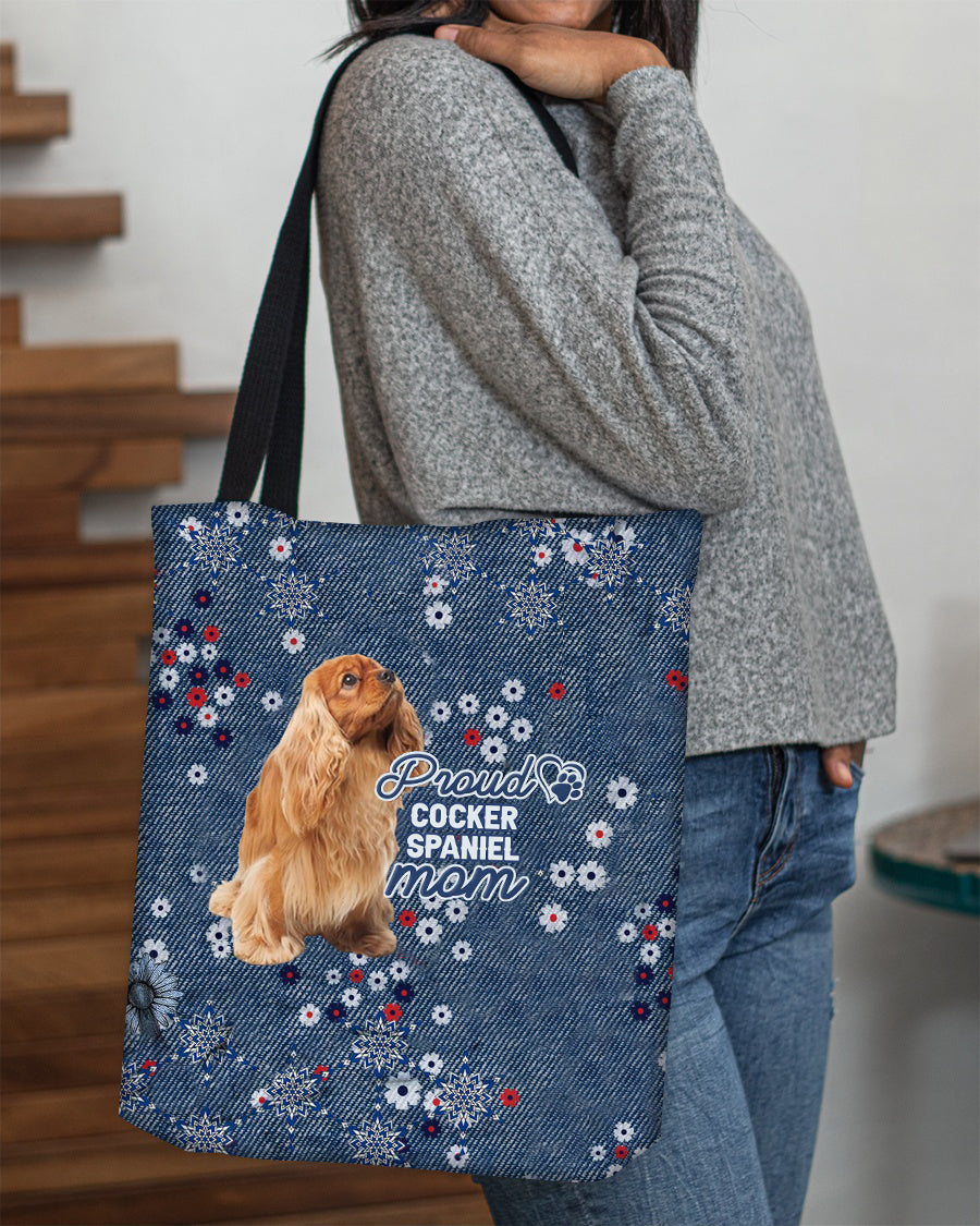 Cocker Spaniel Pround Mom-Cloth Tote Bag