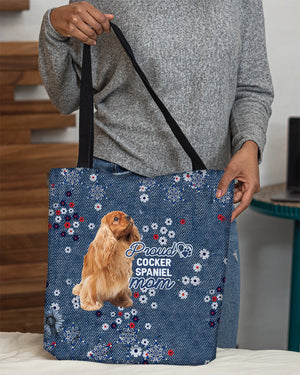 Cocker Spaniel Pround Mom-Cloth Tote Bag