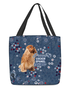 Cocker Spaniel Pround Mom-Cloth Tote Bag