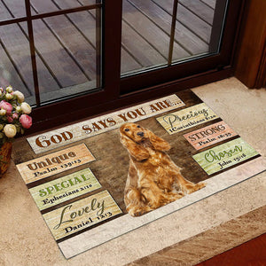 Cocker  Spaniel  (2) God Says You Are Doormat