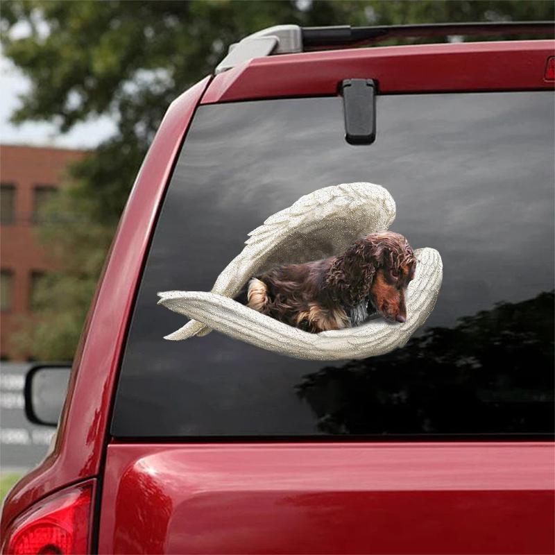 Cocker spaniel2-sleeping angel CAR STICKER