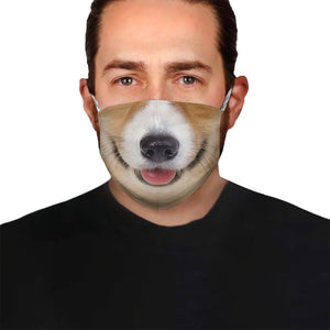 Corgi Face EZ06 1504 V2 Face Mask