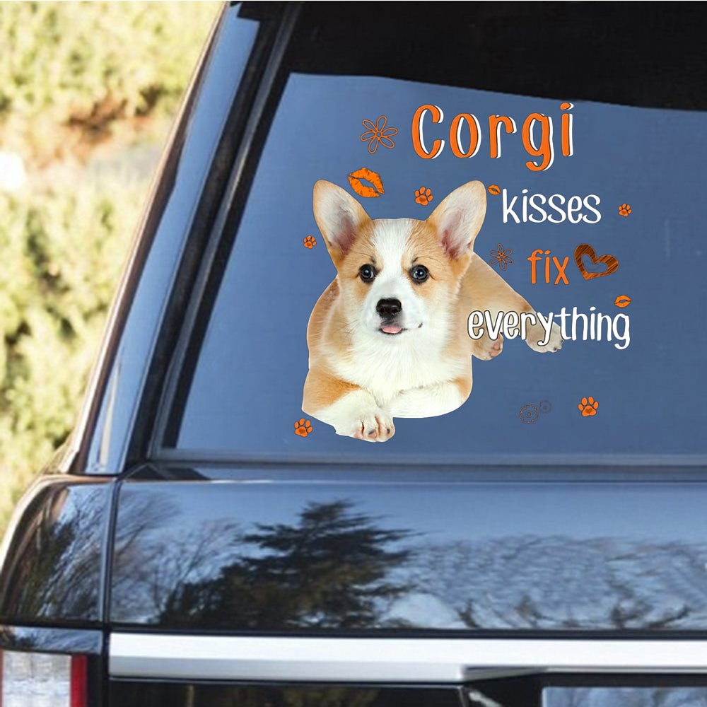 Corgi-Kiss Fix Everything Decal