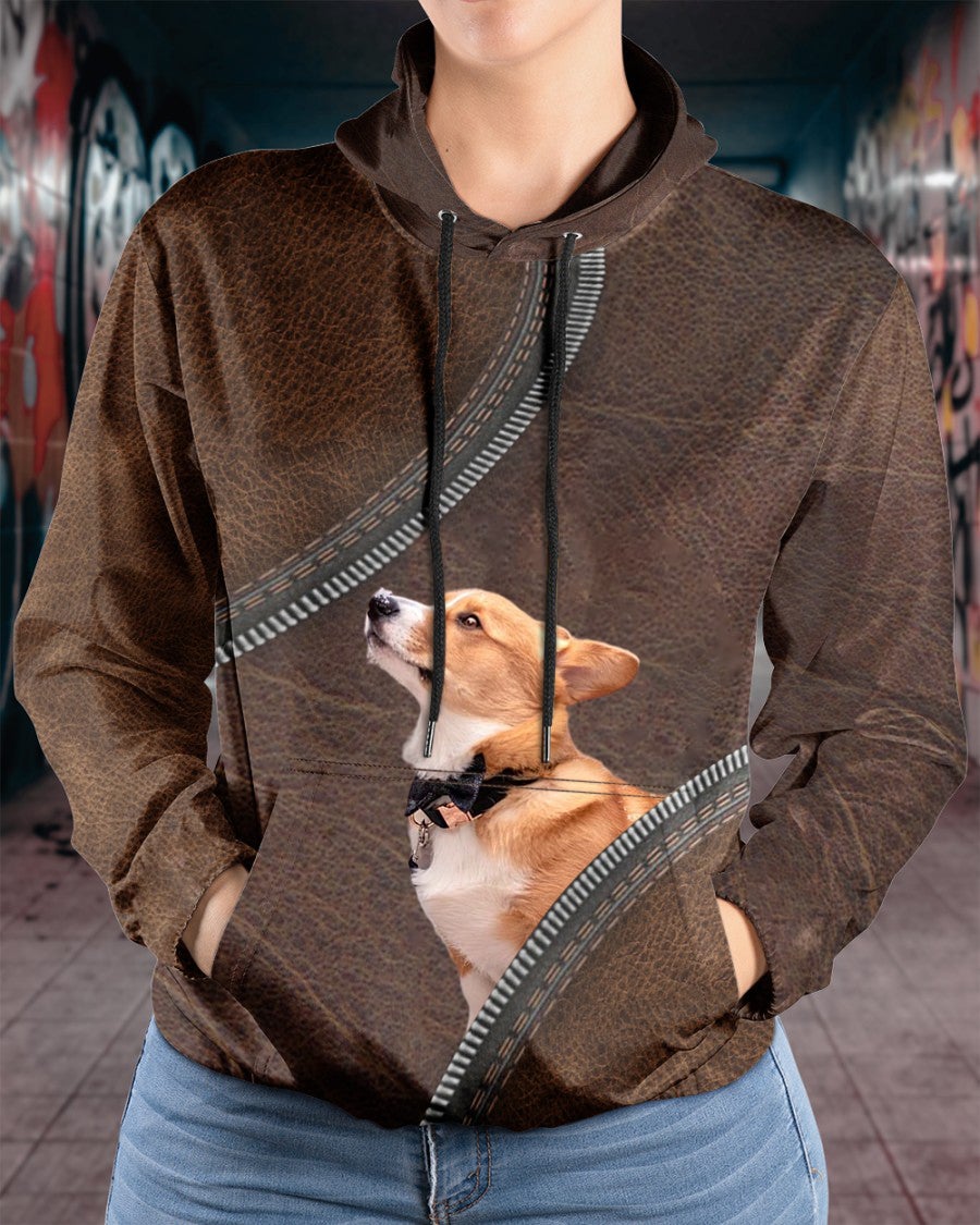 Corgi-Never Walk Alone Hoodie