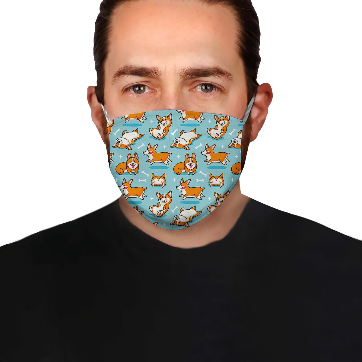 Premium Corgi Seamless 01 EZ09 2404 Face Mask