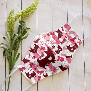 Corgi &amp; Wine Pattern EZ07 2707 Face Mask