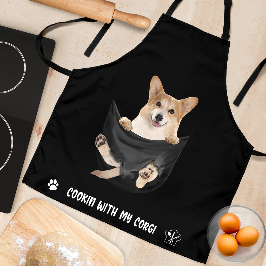 Corgi 2 Cookin' With Me Apron