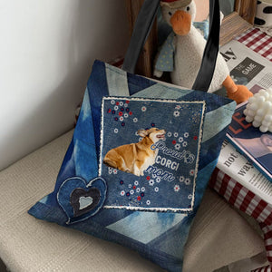 Corgi Pround Mom2-Cloth Tote Bag