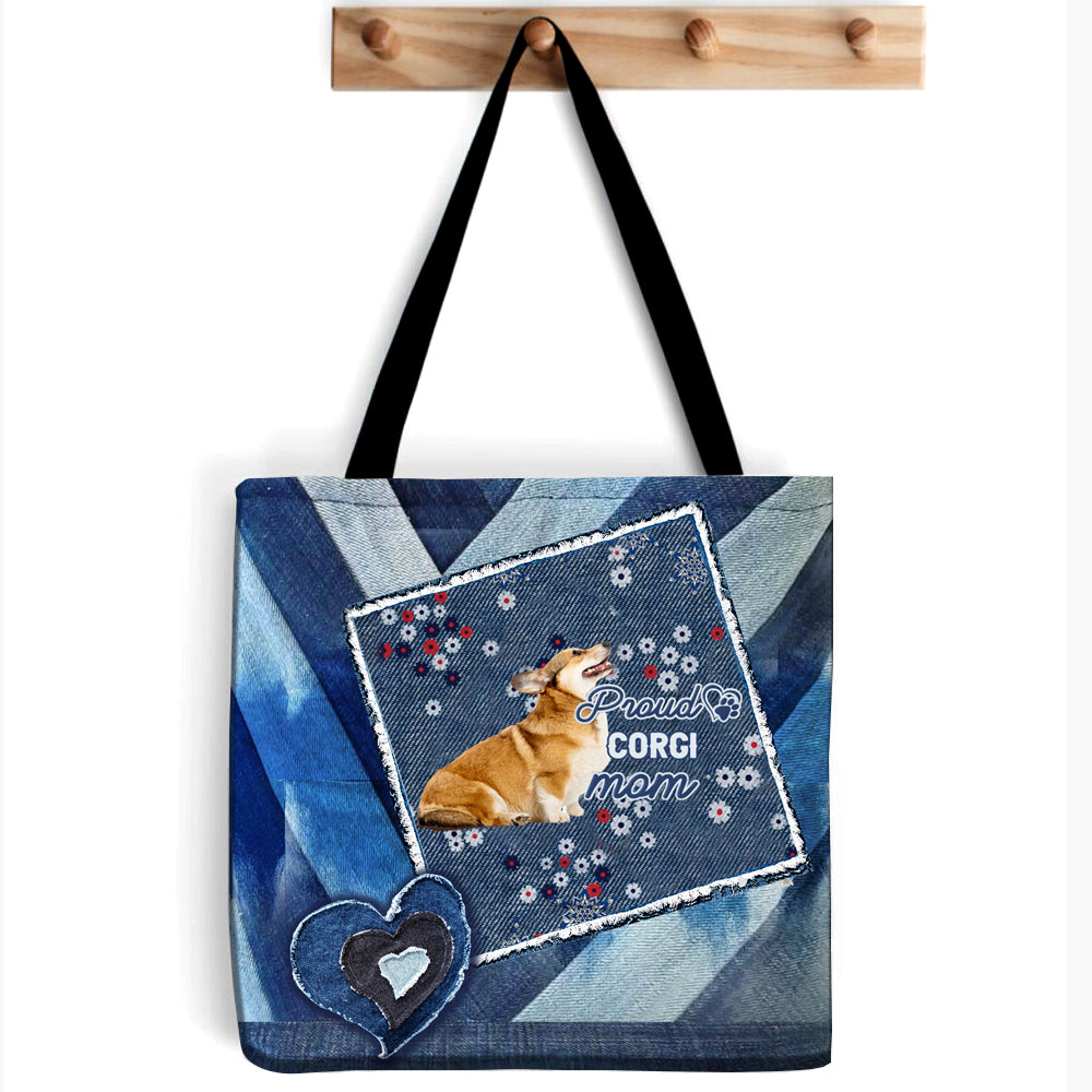 Corgi Pround Mom2-Cloth Tote Bag