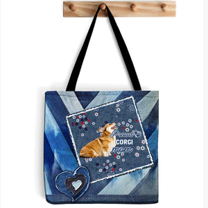 Corgi Pround Mom2-Cloth Tote Bag