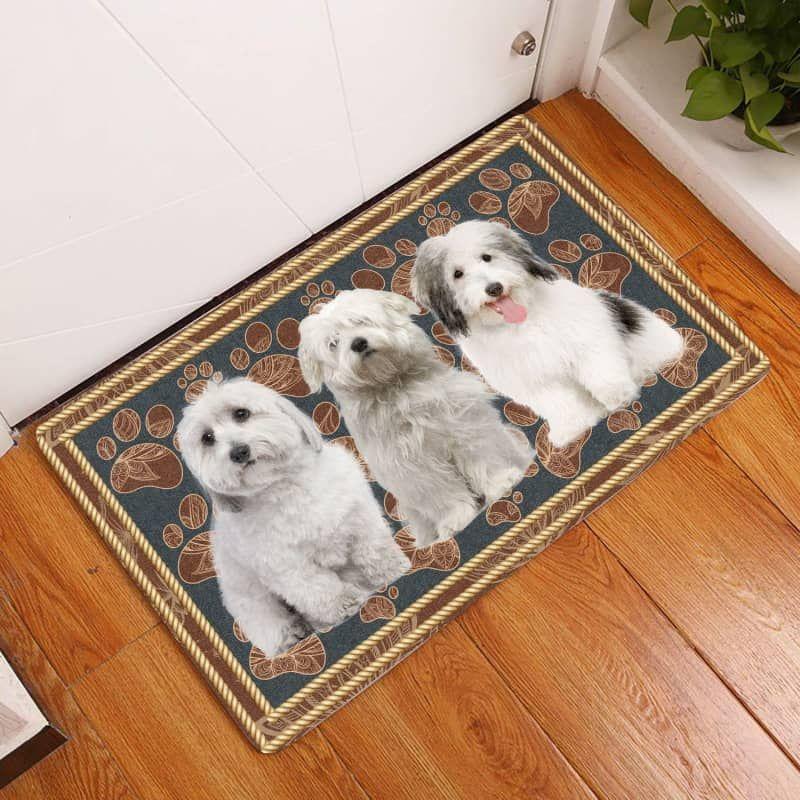 Coton De Tul Ar-Flower Paw Doormat