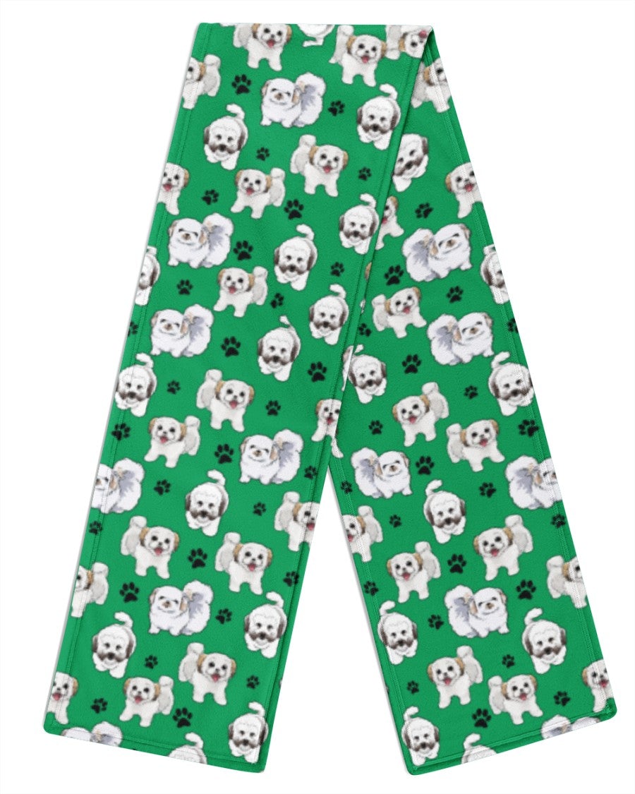 Coton De Tulear-Paw Dog Scarf