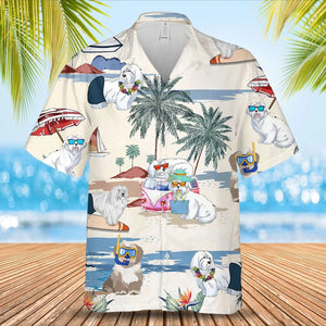 Coton De Tulear Summer Beach Hawaiian Shirt