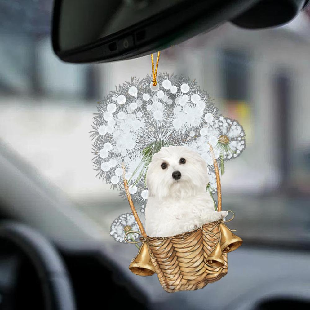 Coton De Tulear-Dandelion-Two Sided Ornament