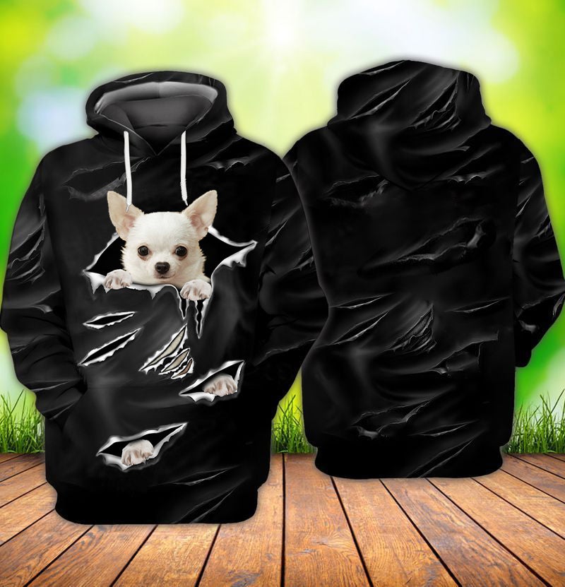 Cracks Chihuahua Hoodie