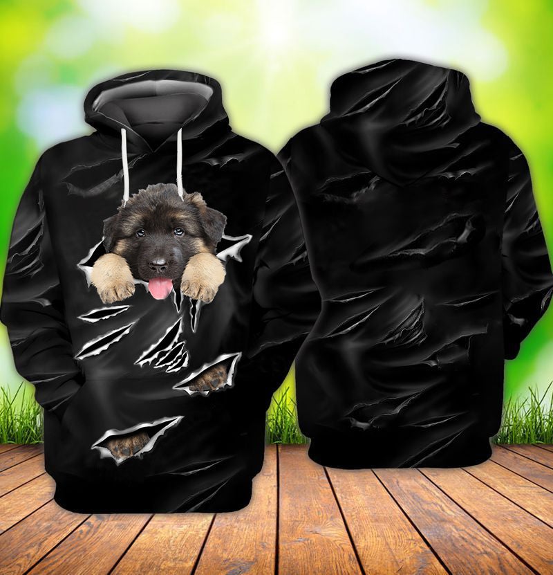 Cracks German Shepherd Hoodie