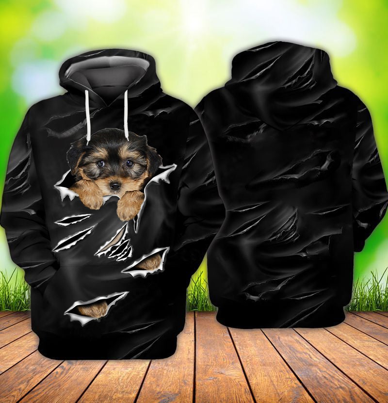 Cracks Morkie Hoodie