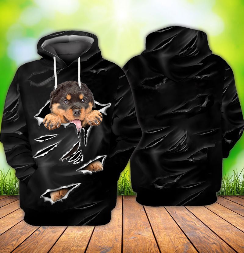 Cracks Rottweiler Hoodie