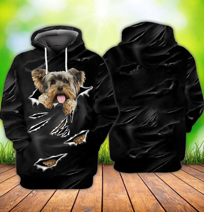 Cracks Yorkshire Terrier Hoodie