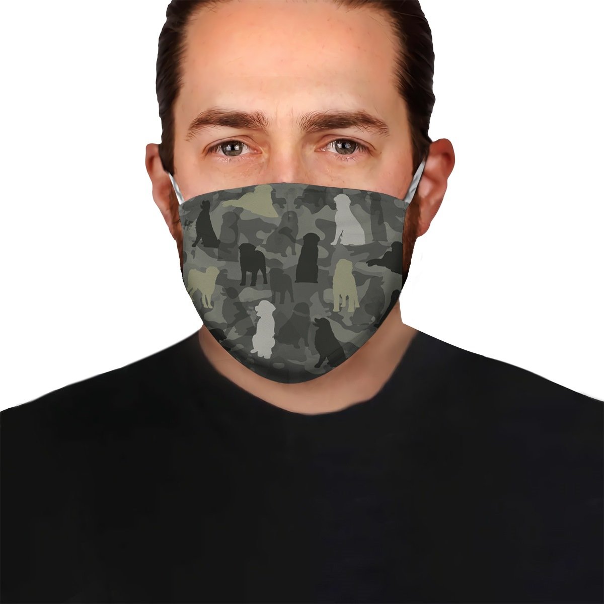 Cute Bernese Mountain Camo EZ07 1604 Face Mask