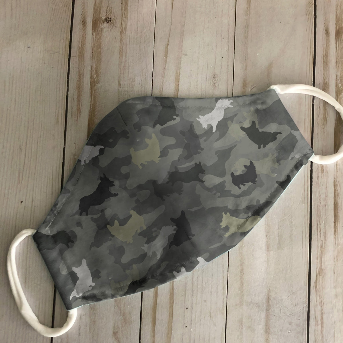 Cute Corgi Camo 1304 EZ07 Face Mask
