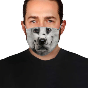 Cute Dalmatian Dog EZ08 1504 Face Mask