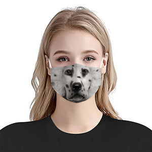 Cute Dalmatian Dog EZ08 1504 Face Mask