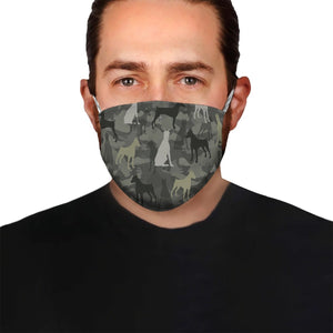 Cute Doberman Pinscher Camo EZ07 1604 Face Mask