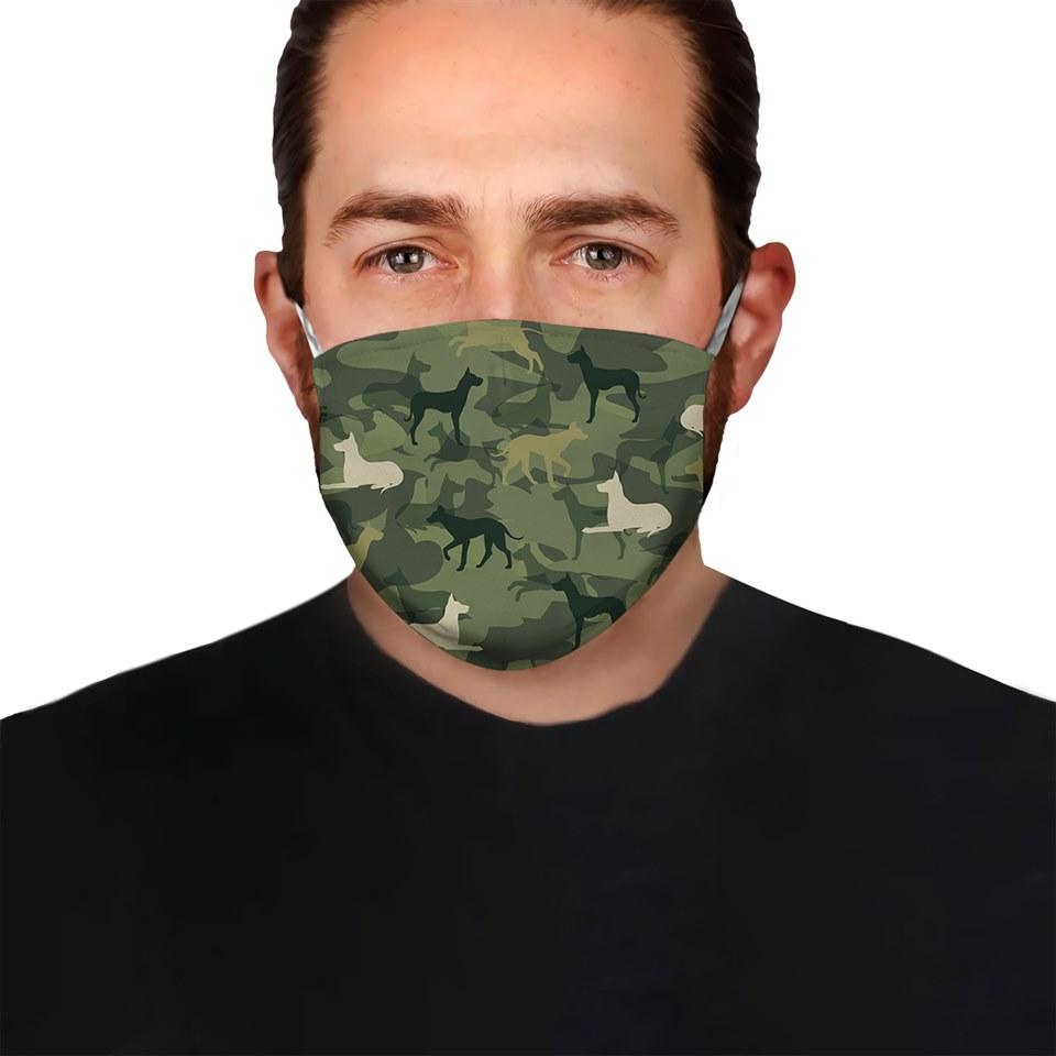 Cute Great Dane Camo EZ07 1604 Face Mask