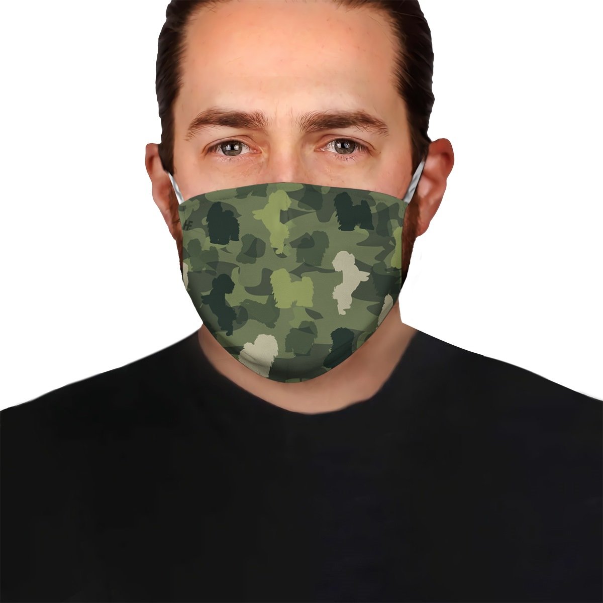 Cute Havanese Camo EZ07 1604 Face Mask