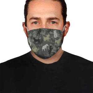 Cute Jack Russell Terrier Camo EZ07 1604 Face Mask
