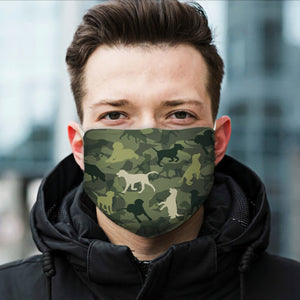 Cute Labrador Camo EZ07 1604 Face Mask