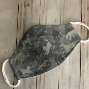 Cute Miniature Schnauzers Camo EZ07 1604 Face Mask