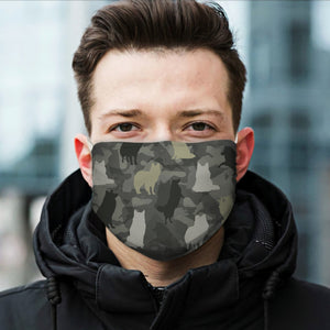 Cute Shetland Sheepdog Camo EZ07 1604 Face Mask