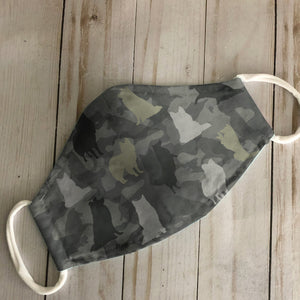 Cute Shetland Sheepdog Camo EZ07 1604 Face Mask