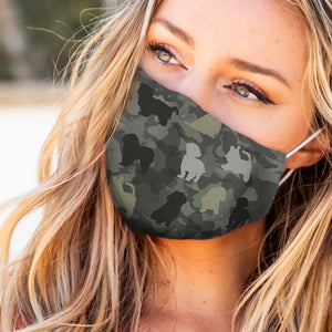 Cute Goldendoodle Camo 1304 EZ07 Face Mask