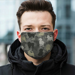 Cute Goldendoodle Camo 1304 EZ07 Face Mask