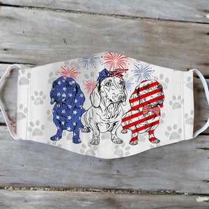 Dachshund 4th Of July EZ01 1405 Face Mask
