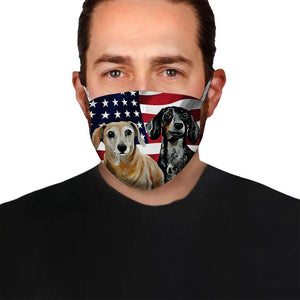 Dachshund American Flag 2 EZ07 1504 Face Mask