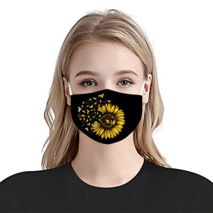 Dachshund Dog Sunflower Leaf EZ01 2404 Face Mask