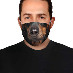 Dachshund Face EZ03 1504 Face Mask