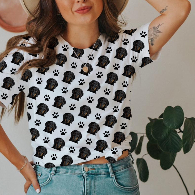 Dachshund-Faces & Paws T-shirt