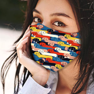 Dachshund Pattern EZ03 1704 Face Mask