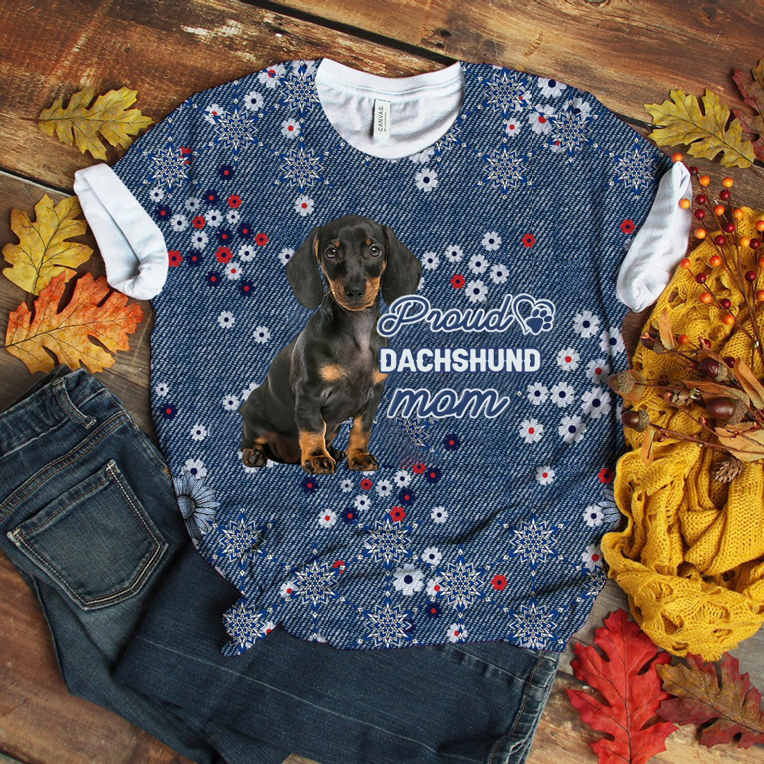 Dachshund-Pround Mom T-shirt