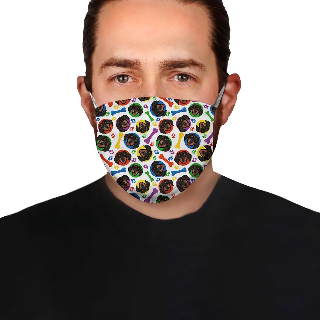 Premium Dachshund Seamless EZ09 2704 Face Mask