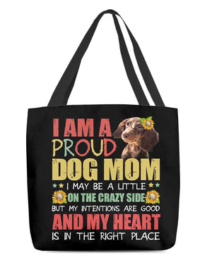 Dachshund 2-Right Place-Cloth Tote Bag